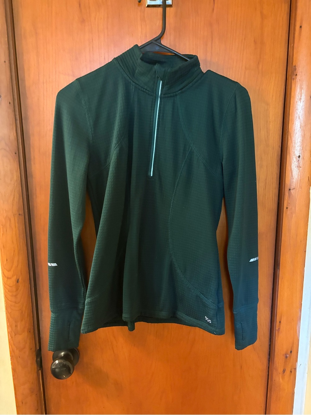 DSG Dark Green Quarter-Zip Ski Pullover